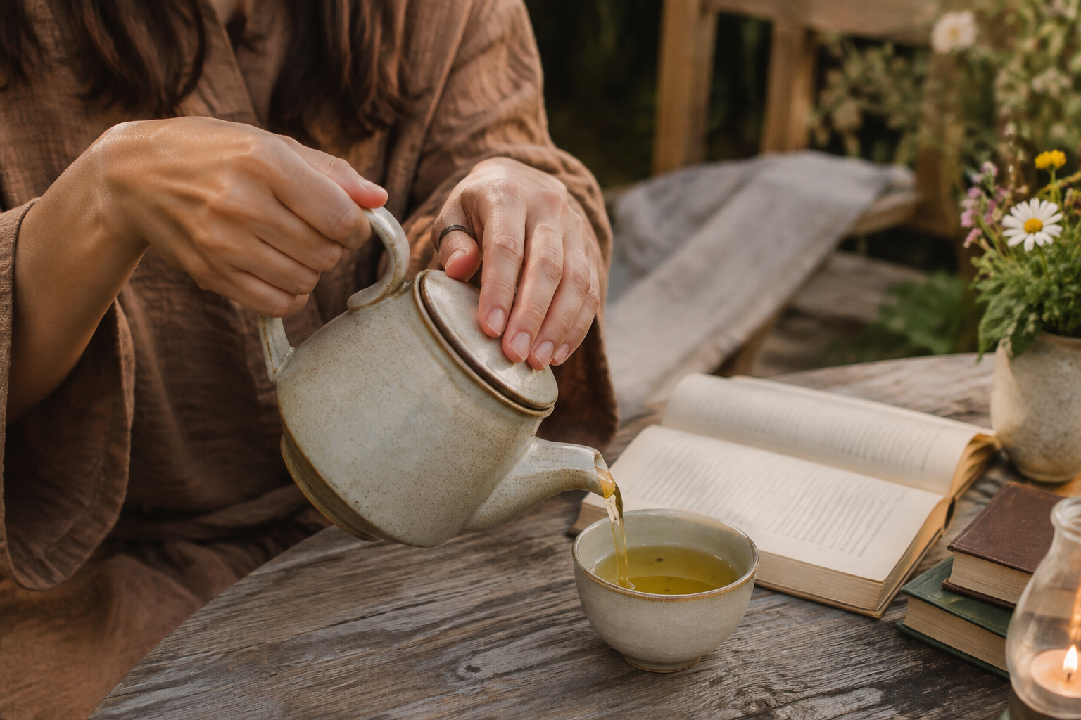 Lifestyle scene for The Evening Tea Ritual That Helps You Slow Down