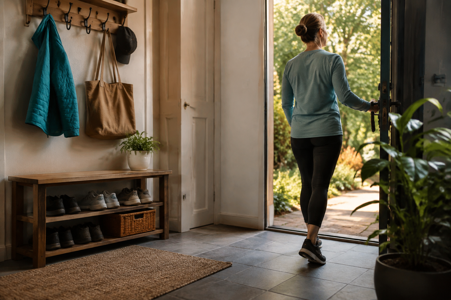 Lifestyle scene for How to Create a Calm Entryway That Supports Your Routine