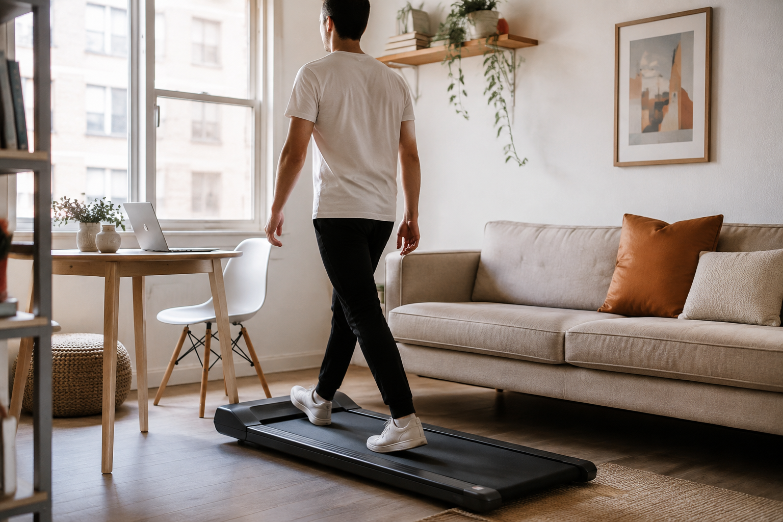 Lifestyle scene for The Walking Pad Buying Guide for Small Apartments
