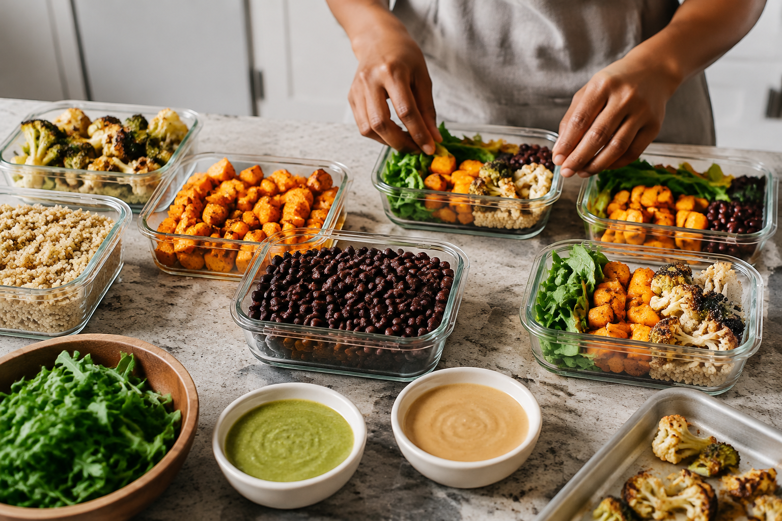 Lifestyle scene for Meal Prep for People Who Get Bored Easily